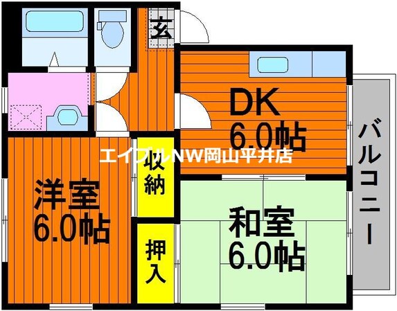 ウェルフェア静の物件間取画像